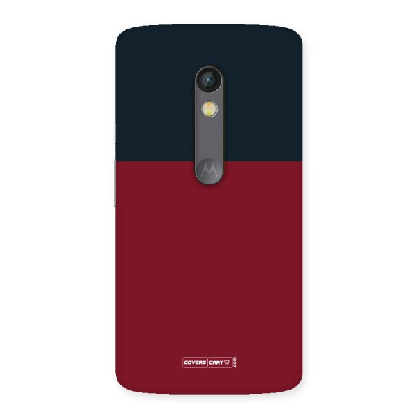 Maroon and Navy Blue Back Case for Moto X Play