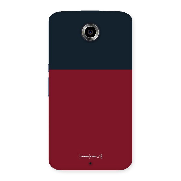 Maroon and Navy Blue Back Case for Nexus 6