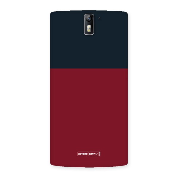 Maroon and Navy Blue Back Case for One Plus One