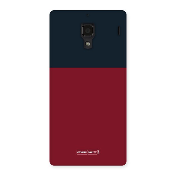 Maroon and Navy Blue Back Case for Redmi 1S