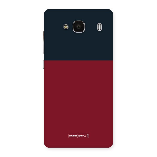 Maroon and Navy Blue Back Case for Redmi 2