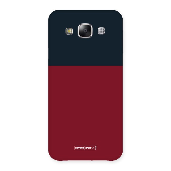 Maroon and Navy Blue Back Case for Samsung Galaxy E5