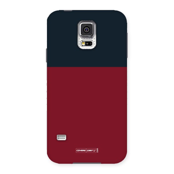 Maroon and Navy Blue Back Case for Samsung Galaxy S5