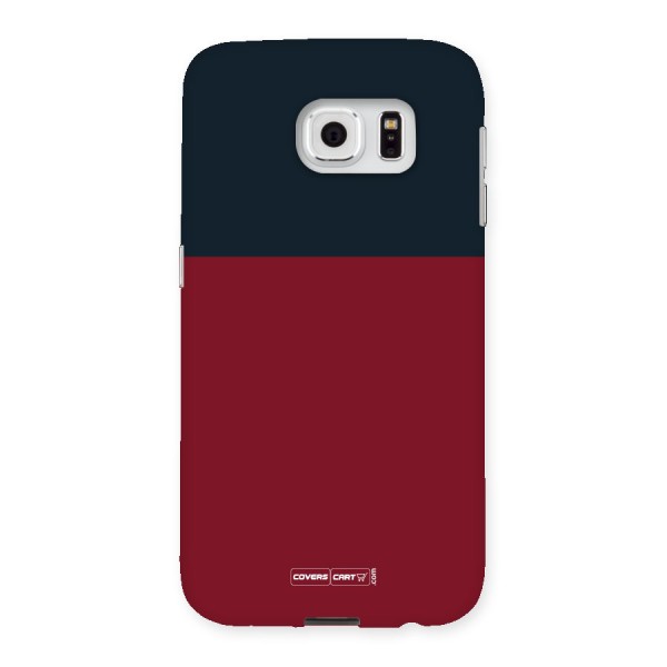 Maroon and Navy Blue Back Case for Samsung Galaxy S6