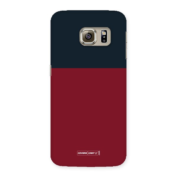 Maroon and Navy Blue Back Case for Samsung Galaxy S6 Edge