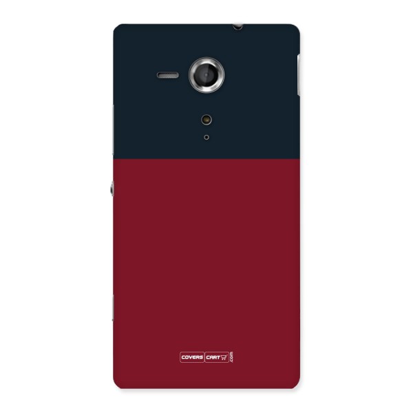 Maroon and Navy Blue Back Case for Sony Xperia SP