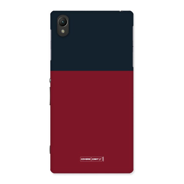 Maroon and Navy Blue Back Case for Sony Xperia Z1