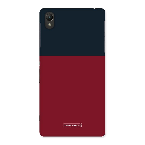 Maroon and Navy Blue Back Case for Sony Xperia Z2
