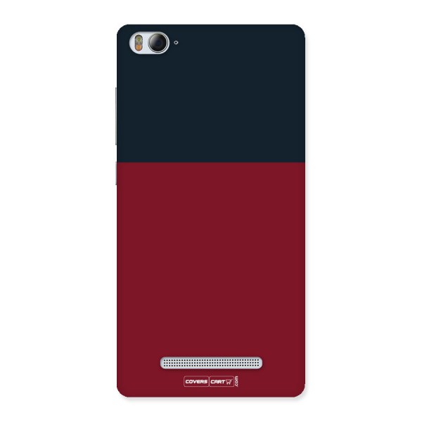 Maroon and Navy Blue Back Case for Xiaomi Mi4i