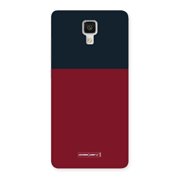 Maroon and Navy Blue Back Case for Xiaomi Mi 4