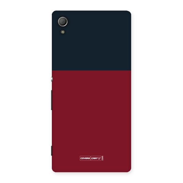 Maroon and Navy Blue Back Case for Xperia Z4