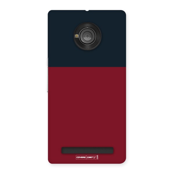 Maroon and Navy Blue Back Case for Yu Yuphoria