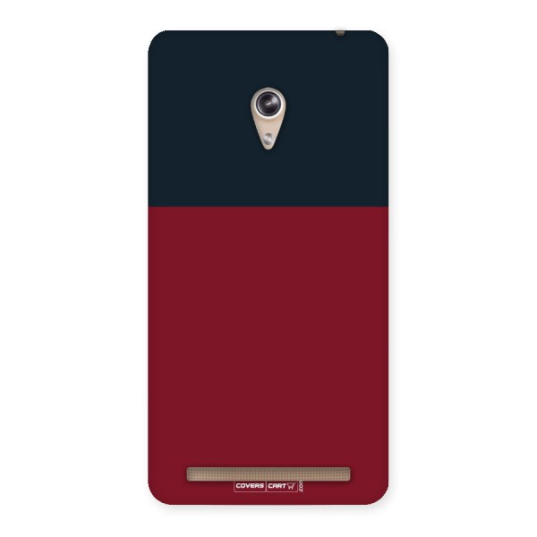 Maroon and Navy Blue Back Case for Zenfone 6