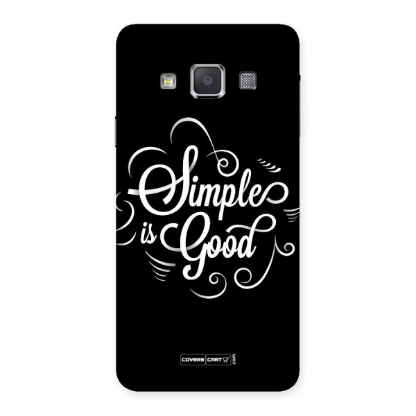 Simple is Good Back Case for Galaxy A3