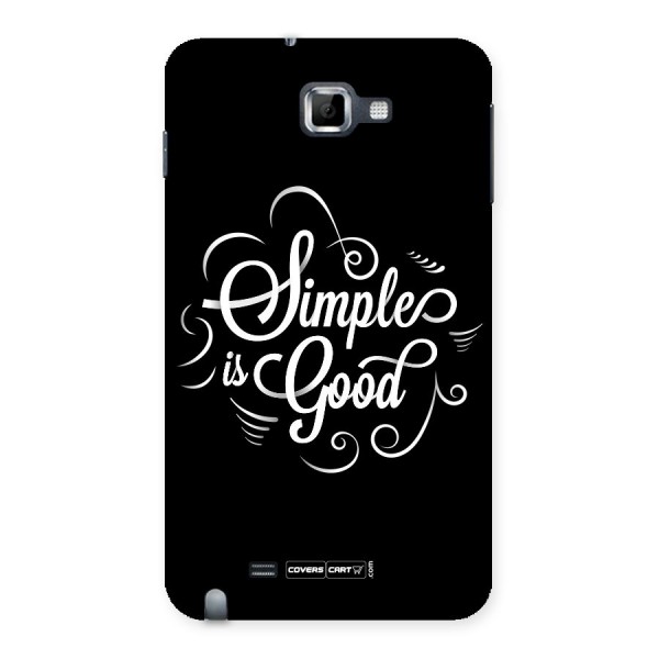 Simple is Good Back Case for Galaxy Note