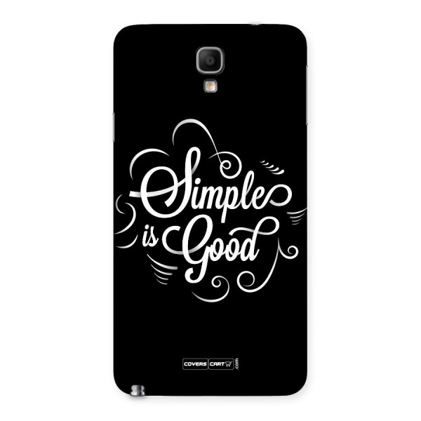 Simple is Good Back Case for Galaxy Note 3 Neo