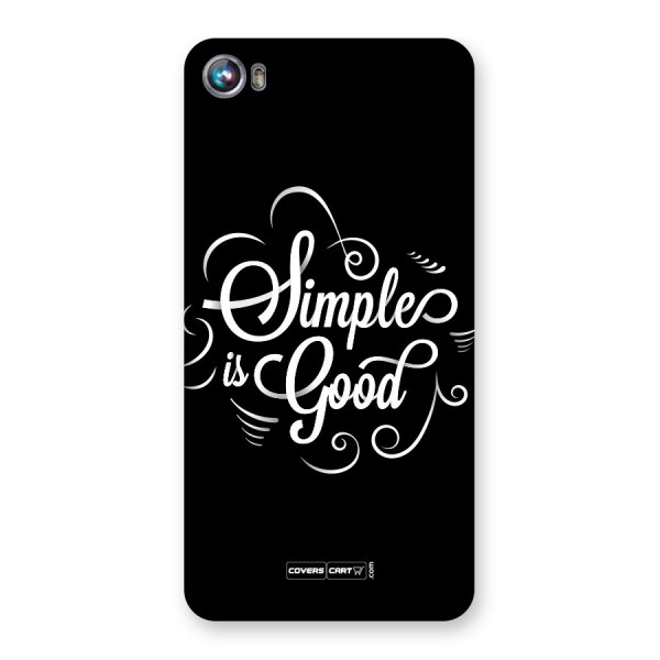 Simple is Good Back Case for Micromax Canvas Fire 4 A107