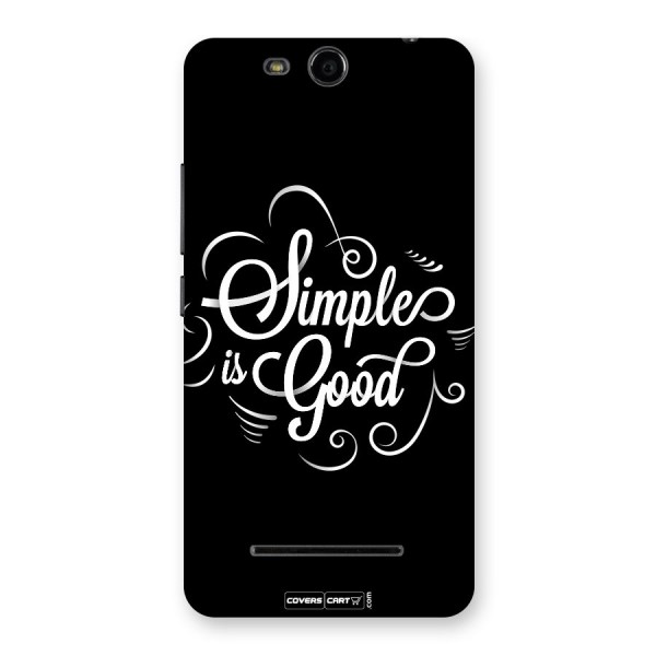 Simple is Good Back Case for Micromax Canvas Juice 3 Q392