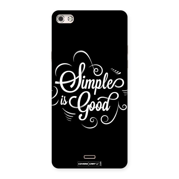 Simple is Good Back Case for Micromax Canvas Silver 5