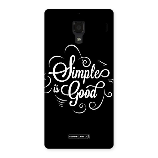 Simple is Good Back Case for Redmi 1S