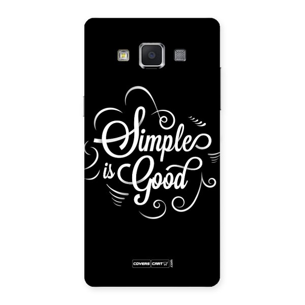 Simple is Good Back Case for Samsung Galaxy A5