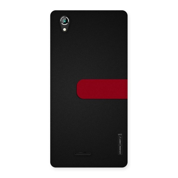 Single Red Stripe Back Case for Lava Iris 800