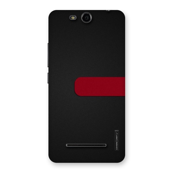 Single Red Stripe Back Case for Micromax Canvas Juice 3 Q392