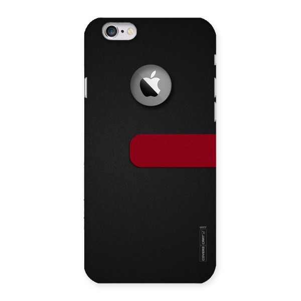 Single Red Stripe Back Case for iPhone 6 Logo Cut