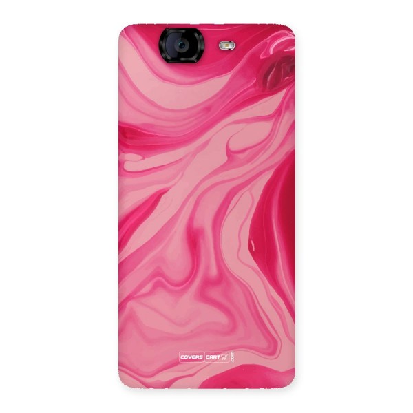 Sizzling Pink Marble Texture Back Case for Canvas Knight A350