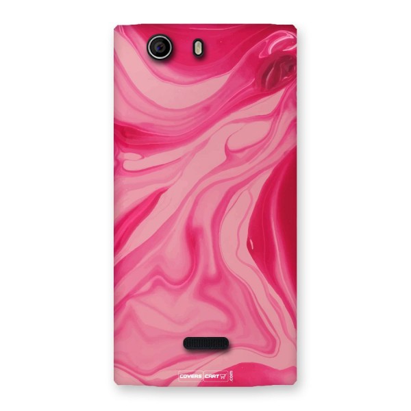 Sizzling Pink Marble Texture Back Case for Canvas Nitro 2 E311