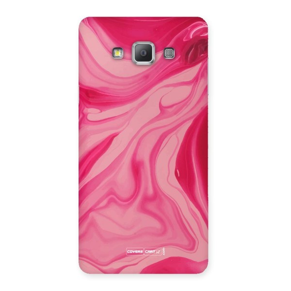 Sizzling Pink Marble Texture Back Case for Galaxy A7