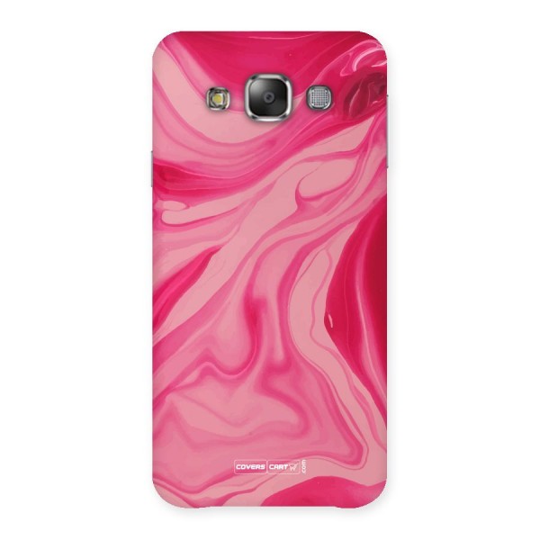 Sizzling Pink Marble Texture Back Case for Galaxy E7