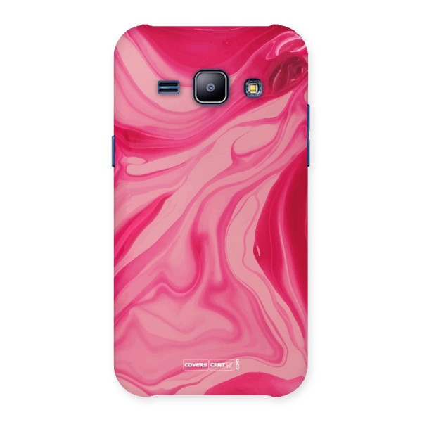 Sizzling Pink Marble Texture Back Case for Galaxy J1
