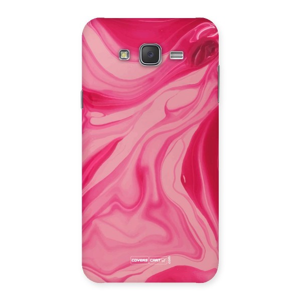 Sizzling Pink Marble Texture Back Case for Galaxy J7