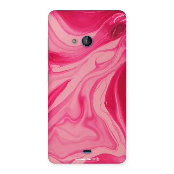 Sizzling Pink Marble Texture Back Case for Lumia 540