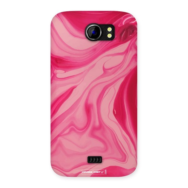 Sizzling Pink Marble Texture Back Case for Micromax Canvas 2 A110