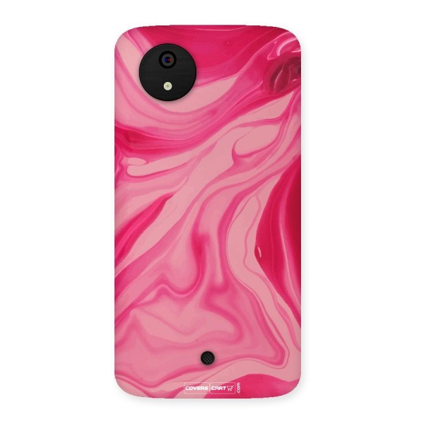 Sizzling Pink Marble Texture Back Case for Micromax Canvas A1