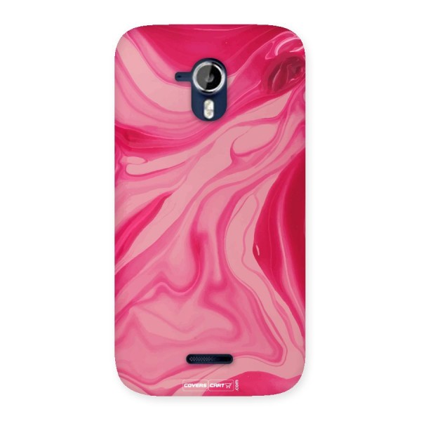 Sizzling Pink Marble Texture Back Case for Micromax Canvas Magnus A117