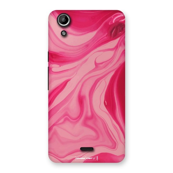 Sizzling Pink Marble Texture Back Case for Micromax Canvas Selfie Lens Q345
