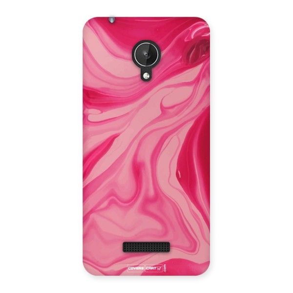 Sizzling Pink Marble Texture Back Case for Micromax Canvas Spark Q380