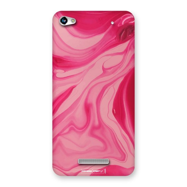 Sizzling Pink Marble Texture Back Case for Micromax Hue 2