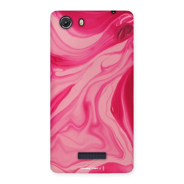 Sizzling Pink Marble Texture Back Case for Micromax Unite 3