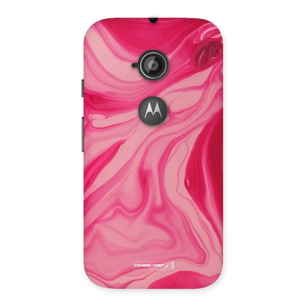 Sizzling Pink Marble Texture Back Case for Moto E 2nd Gen