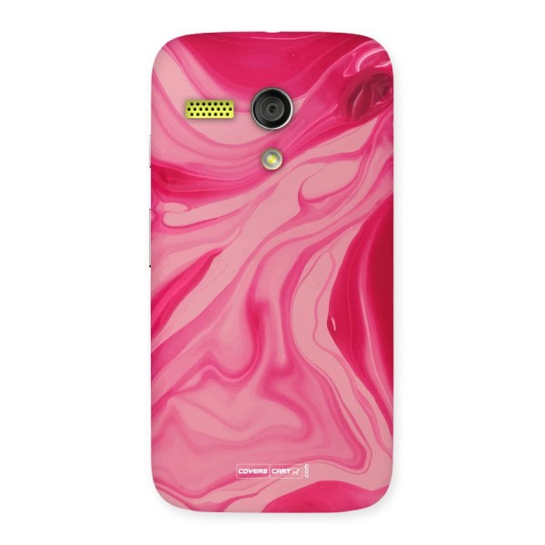 Sizzling Pink Marble Texture Back Case for Moto G