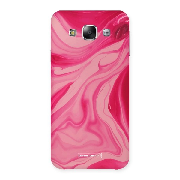 Sizzling Pink Marble Texture Back Case for Samsung Galaxy E5