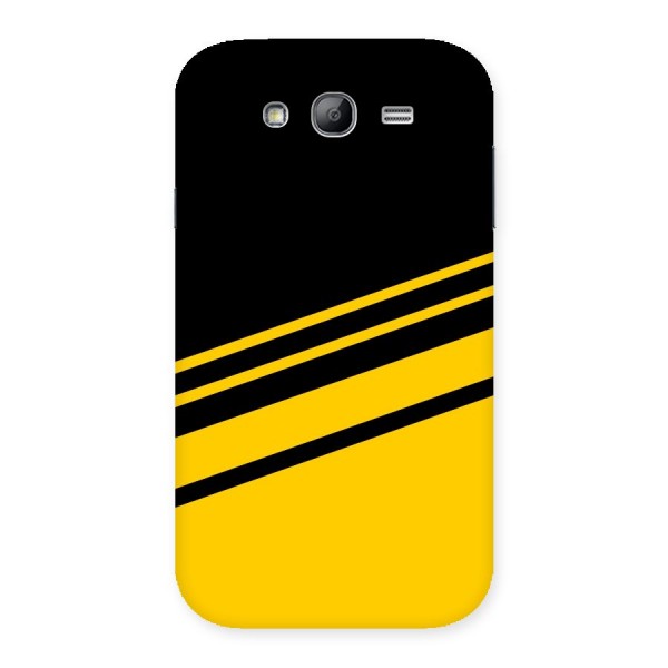 Slant Yellow Stripes Back Case for Galaxy Grand Neo
