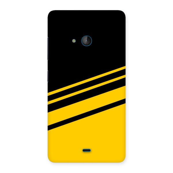Slant Yellow Stripes Back Case for Lumia 540