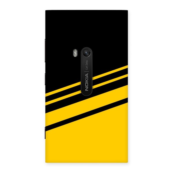 Slant Yellow Stripes Back Case for Lumia 920