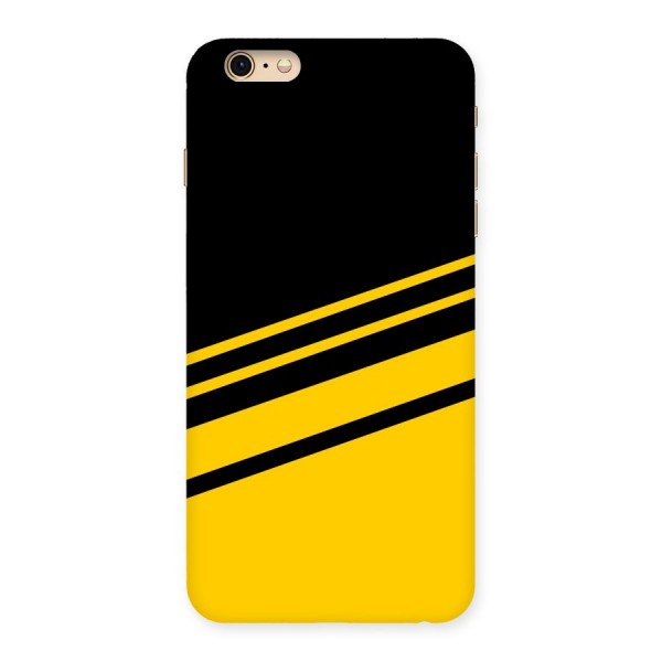 Slant Yellow Stripes Back Case for iPhone 6 Plus 6S Plus