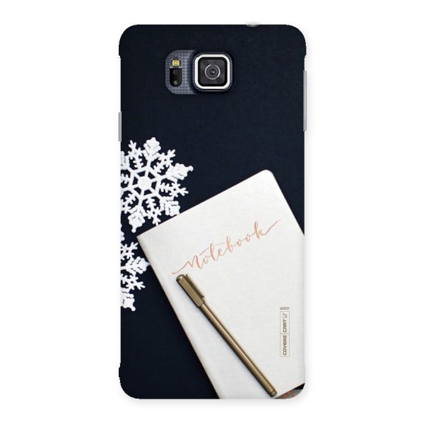 Snowflake Notebook Back Case for Galaxy Alpha